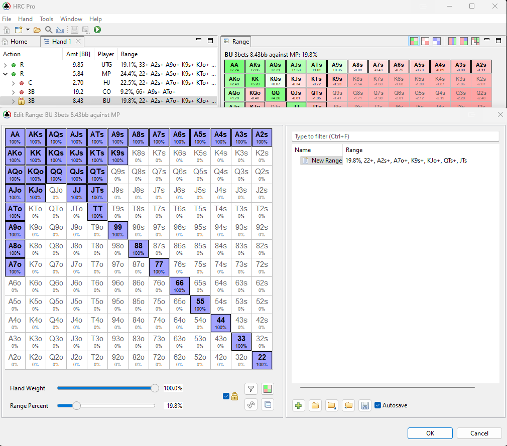 HoldemResources Calculator interface for ICM analysis